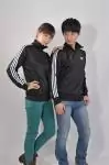 2012 adidas firebird hommes and femmes noir blance